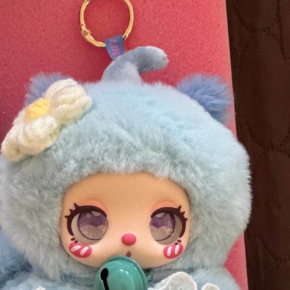 Blue Plush Doll with Bell